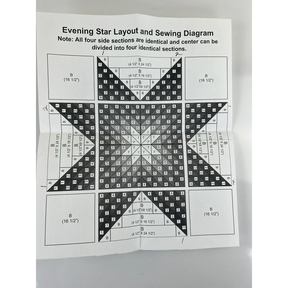 Evening Star Quilt Pattern 80